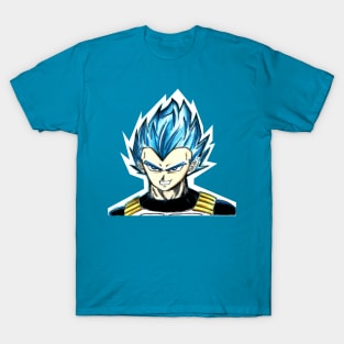 super saiyan vegeta the prince of saiyans in dbz T-Shirt